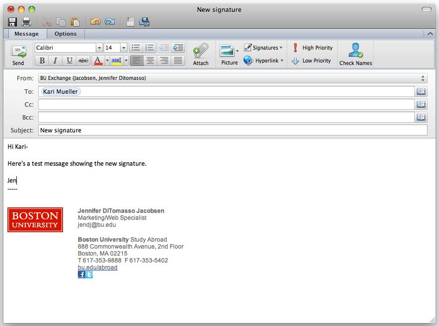 date format on outlook for mac